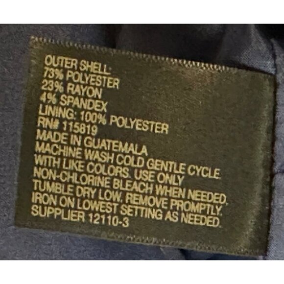 Worthington Blue Pencil Skirt Knee Length Polyester Blend Women's Size 8 (NWT) - Picture 13 of 13